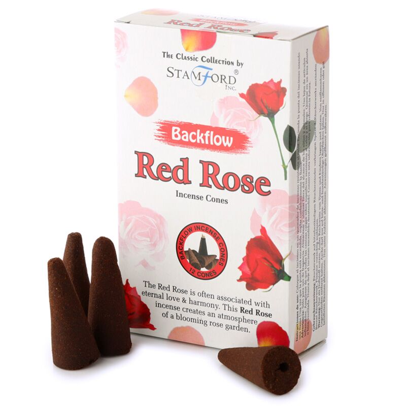 37429 Stamford Backflow incense cones - Red rose