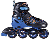 Move inline skates : stripes zwart blauw (562410) maat 30 33