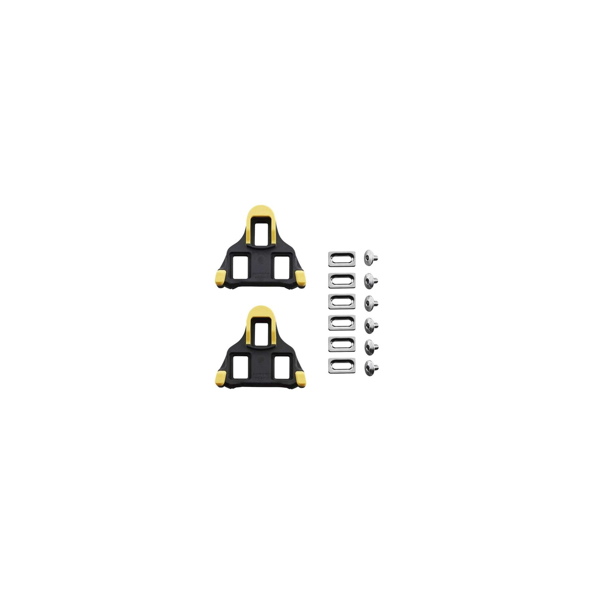 Shimano SM-SH12 SPD-SL cleats with 6 degrees of float - yellow