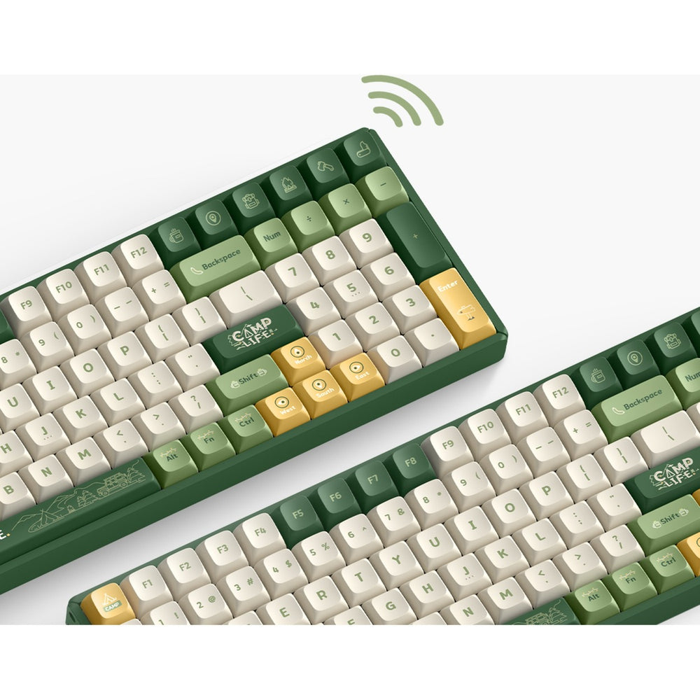 IqUNIX F97 Camping trådløs mekanisk tastatur