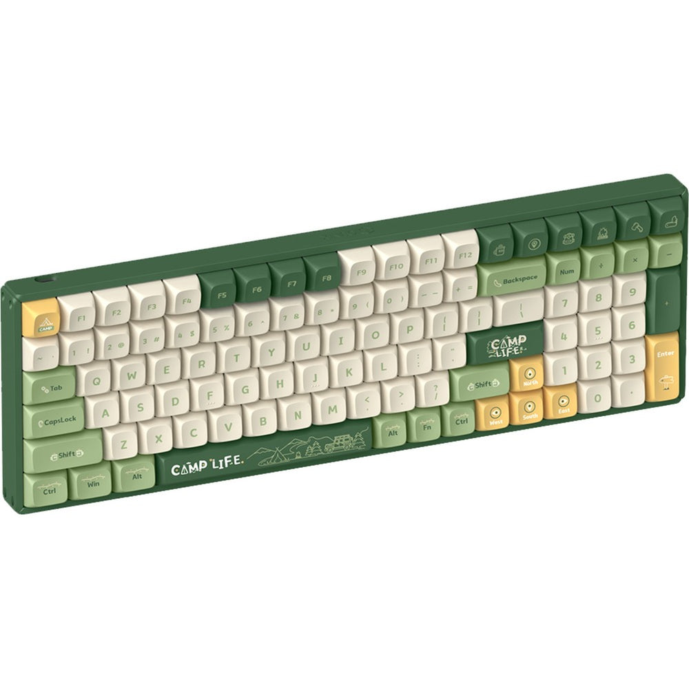 Teclado mecánico inalámbrico de campamento iqunix f97