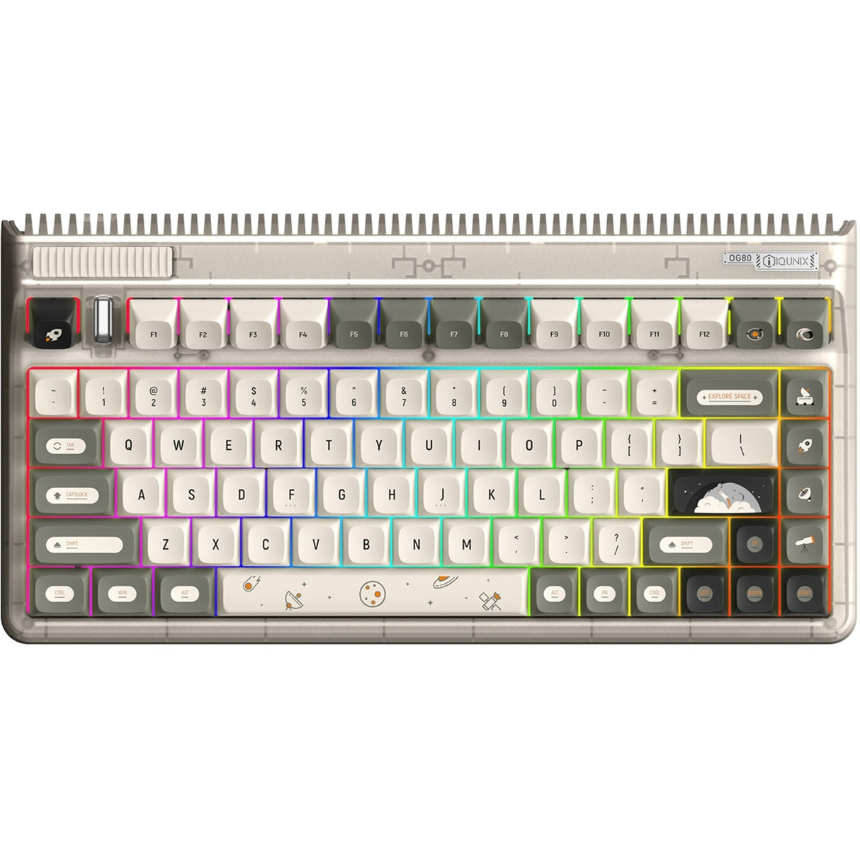 Iqunix og80 hitchhiker wireless mechanical keyboard