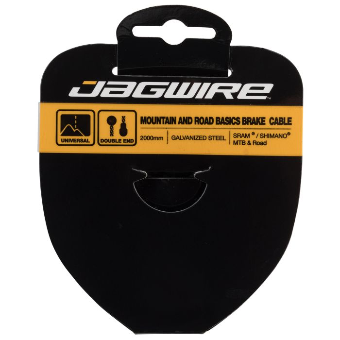 Jagwire mountain road brake cable - basics galvanized - 1.6x2795mm - sram shimano mtb road