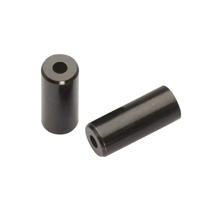Embouts Jagwire ouverts - décalage 4mm - laiton (50pcs) - noir