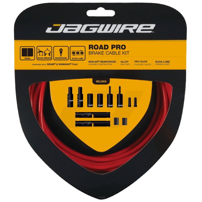 Jagwire road pro brake kit - red