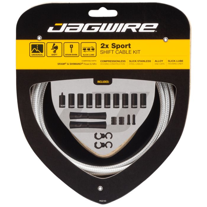 Kit cambio sportivo Jagwire 2x - argento sterling