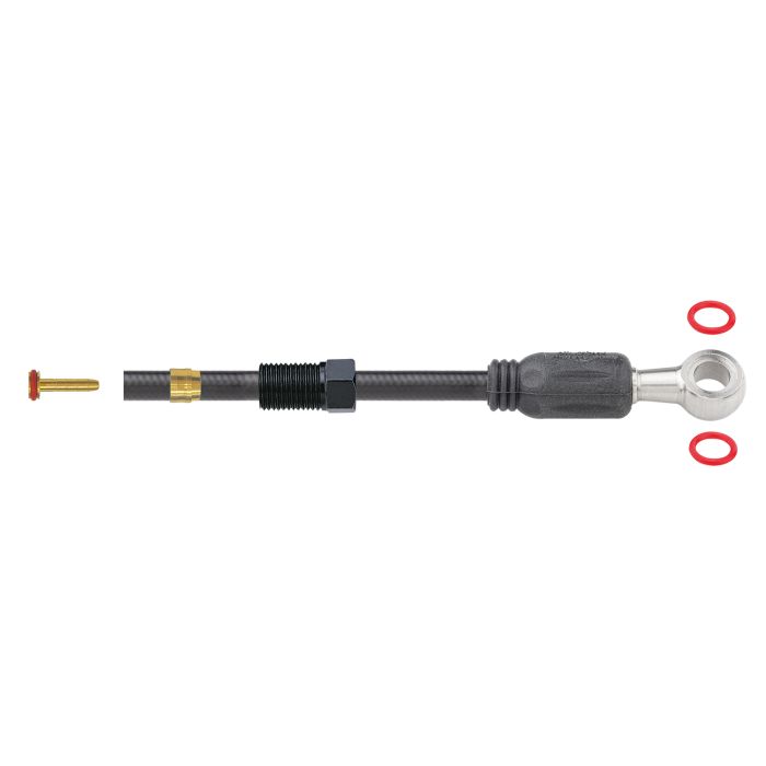 Jagwire sport mineral hydraulic hose kit - tektro banjo - black