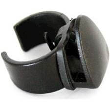 Hesling zaščitna sponka za obleko 20 mm protizdrsna črna