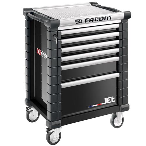 Facom jet+ tool trolley 6 drawers m3 black