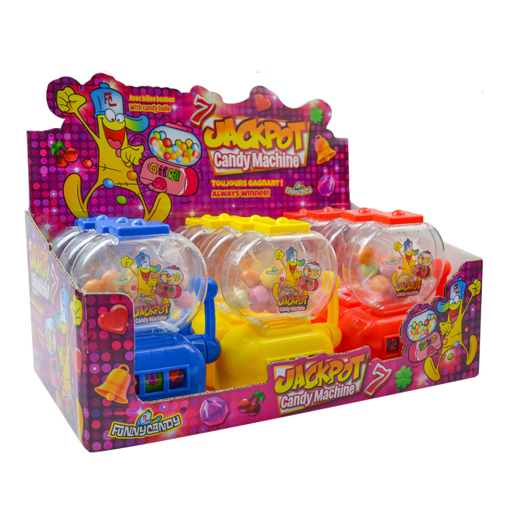 Funny candy jackpot candy machine (12 pieces)