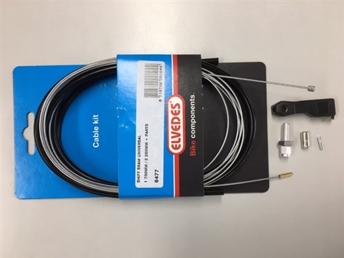 Set di cavi per ingranaggi Elvedes Sram Universal 1700 2250mm Galvanized - Black (su Map)