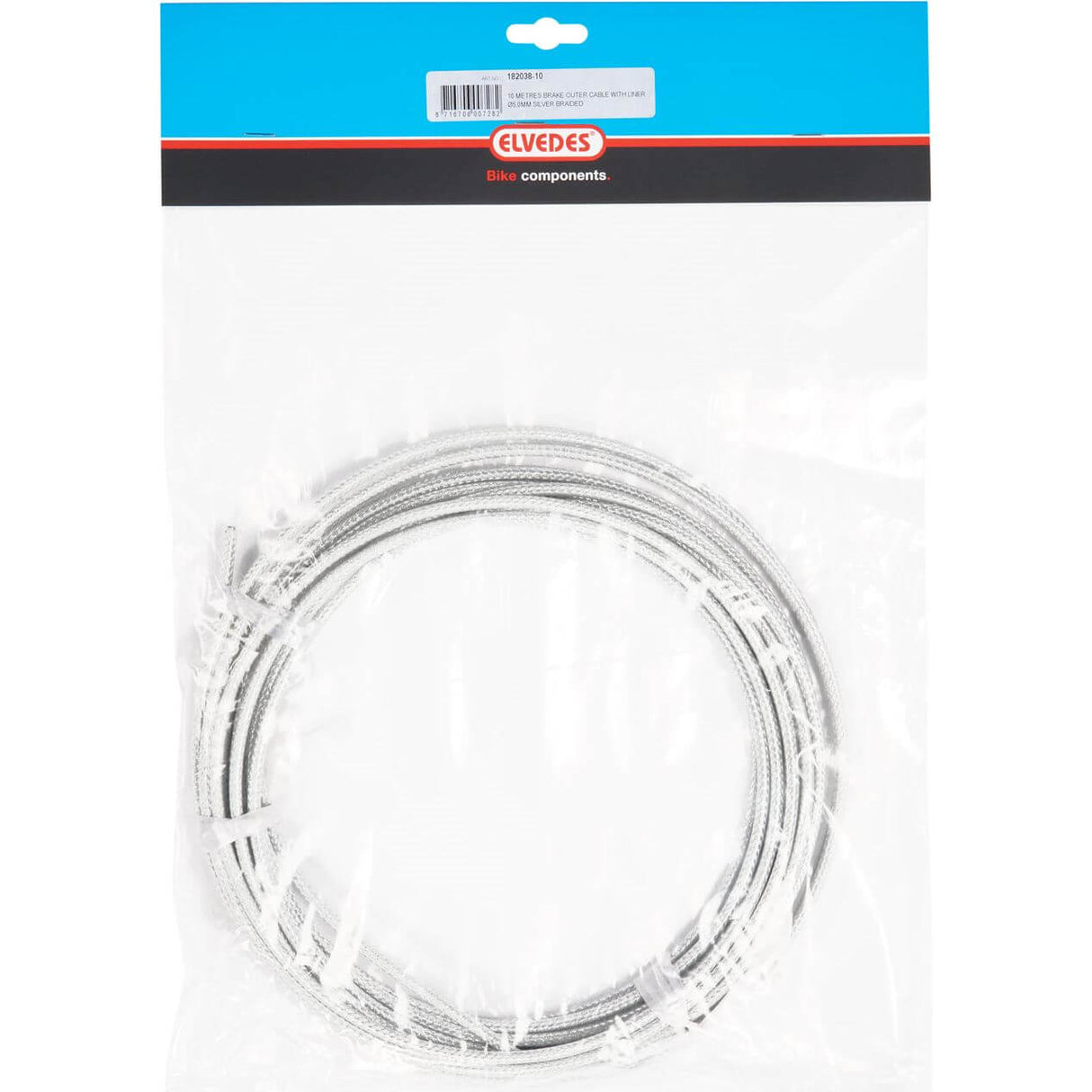 Elvedes Rem Buitk 5mm argento (10m) intrecciato 182038-10