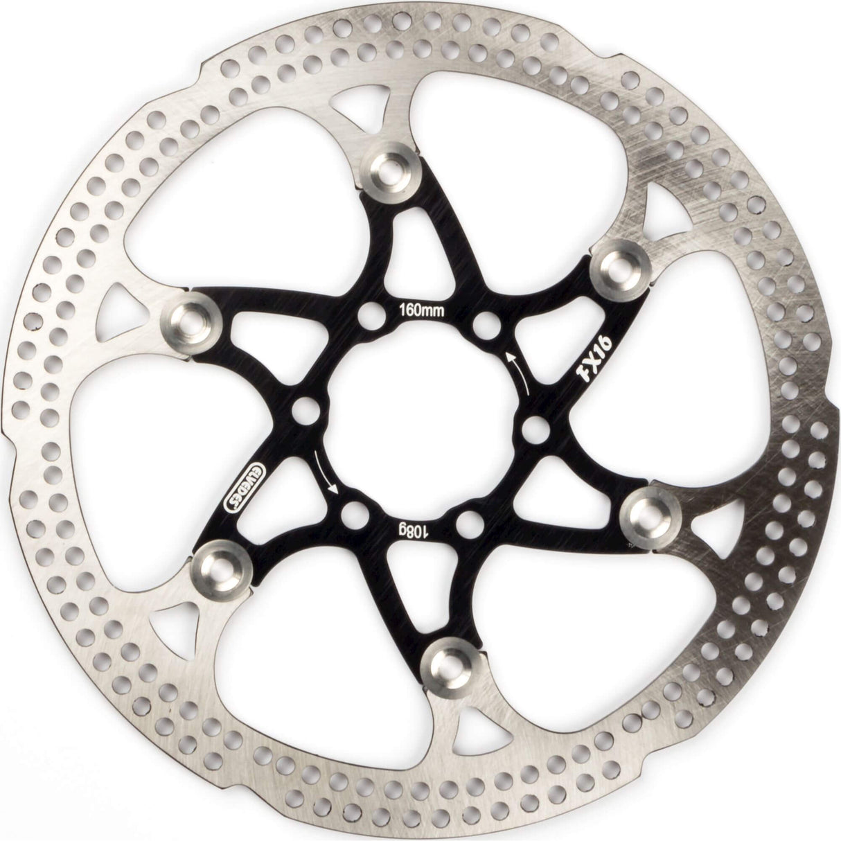 Elvedes FX brake disc 160mm 108gr. Black 2015146