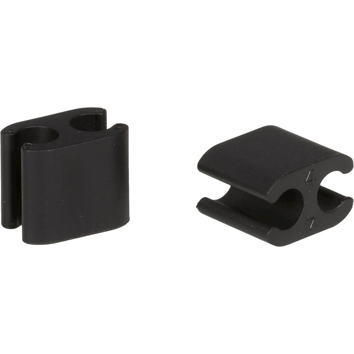 Elvedes Cable Clips Duo PVC 4,1 mm + 5,0 mm svart (50 bitar)