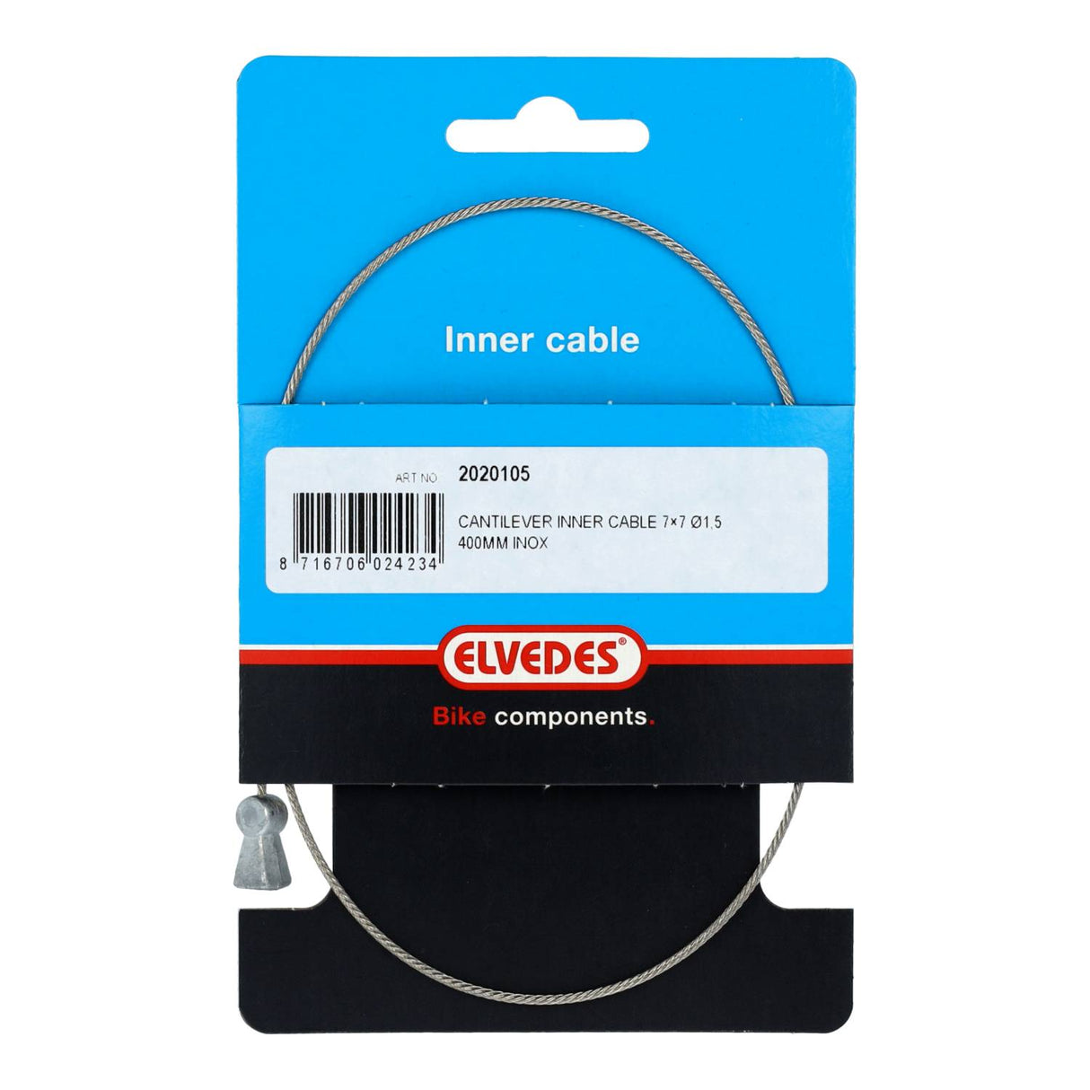 Elvedes REM Wewnętrzny kabel docelowy Ø1,5 mm 400 mm stal