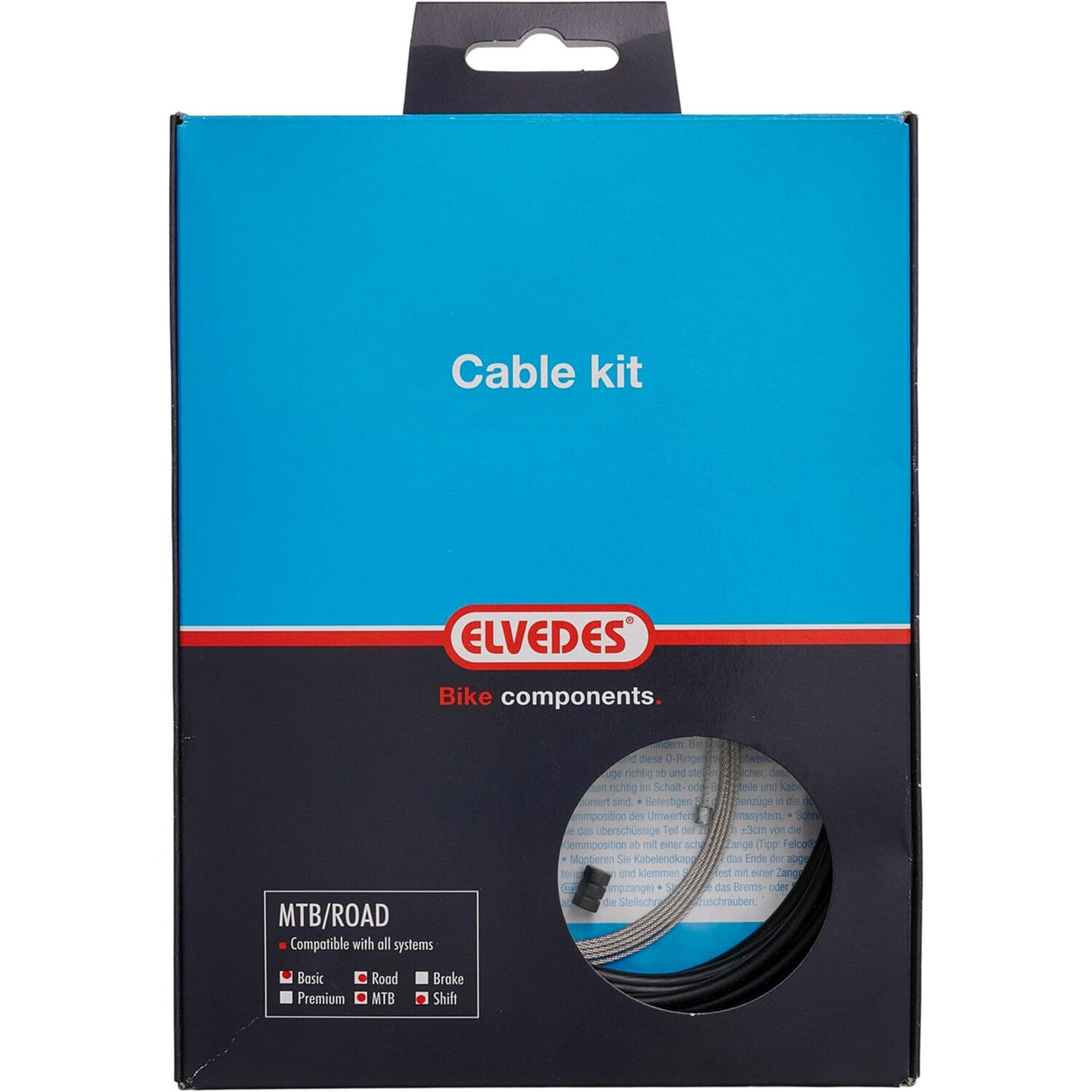 Elvedes Switch Cabel kit Univ. Black 2021040