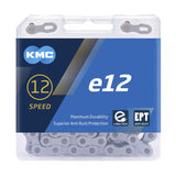 KMC E12 EPT Bicycle Chain 130 Links Silver