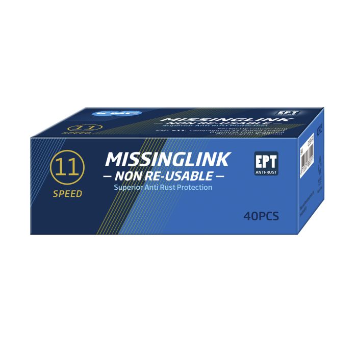 KMC Missinglink 11 NOPT Silver - Lock de cadeia de bicicletas 11 de velocidade, 5,65 mm - prata