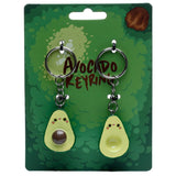 Kawaii avocado set of 2 keychains