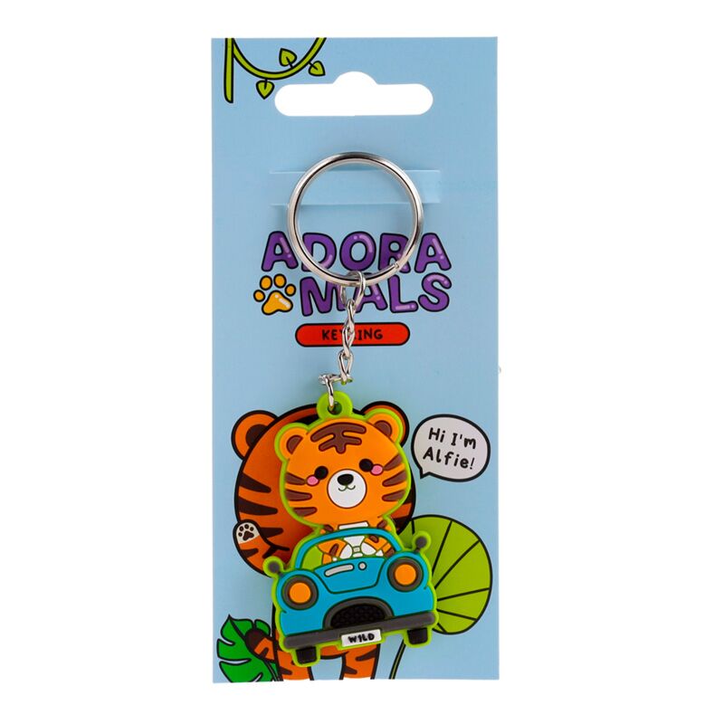 Alfie De Tiger Adoramals PVC key ring