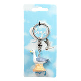 Seagull Buoy Zeemeeuw on Rock Keychain