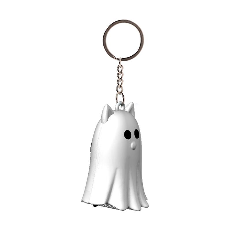 Spooky Cat 3D PVC Key Ring