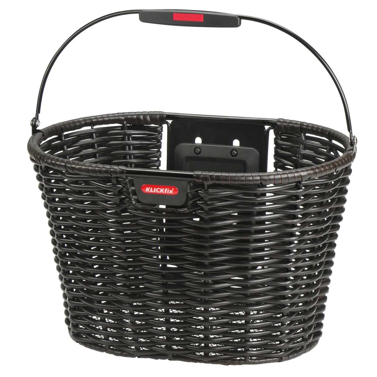 Klickfix rixen kaul košara, spredaj structura oval fr.basket r k structura oval črno rjava