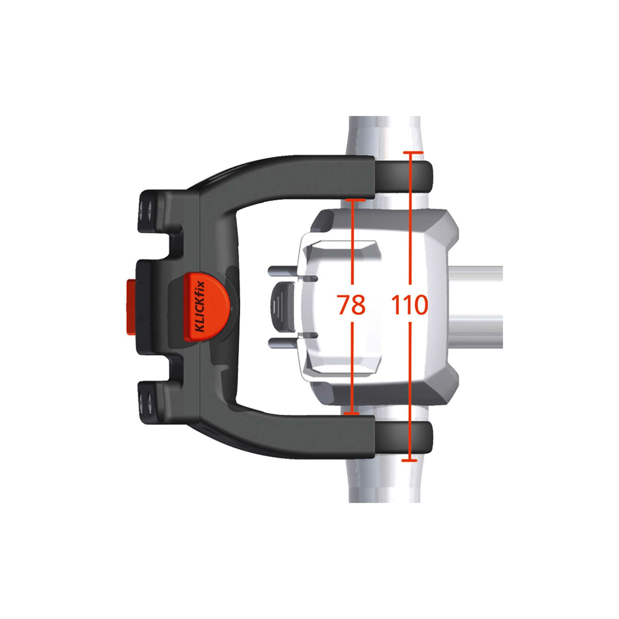 Steradapter Klickfix-e-pyörä ylimitoitettu (KF349)