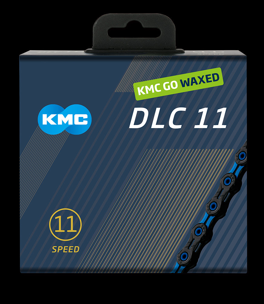 Kmc ketting dlc11 black blue 118s waxed
