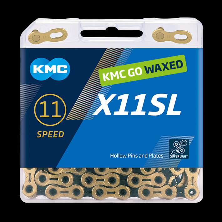 Kmc chain x11sl ti-n gold black waxed