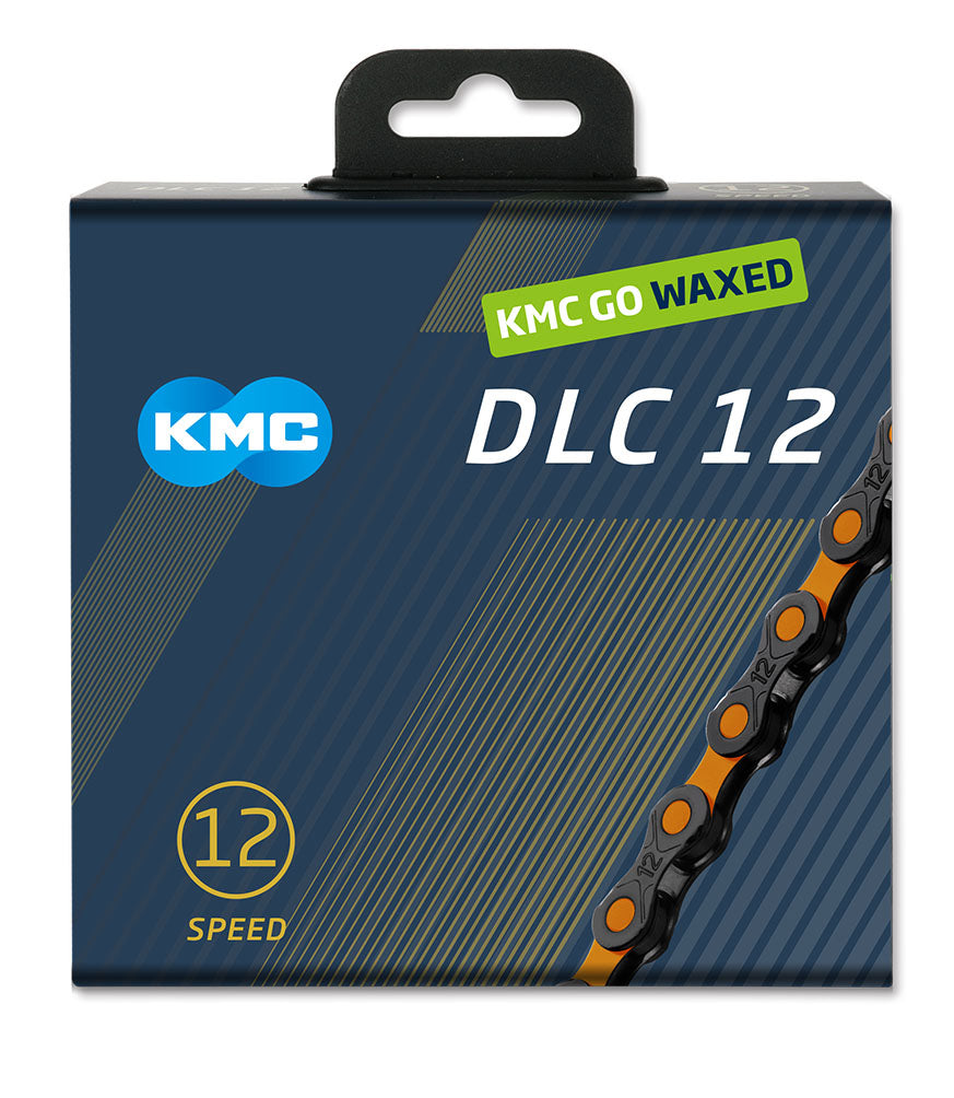 Kmc ketting dlc12 black orange 126s waxed