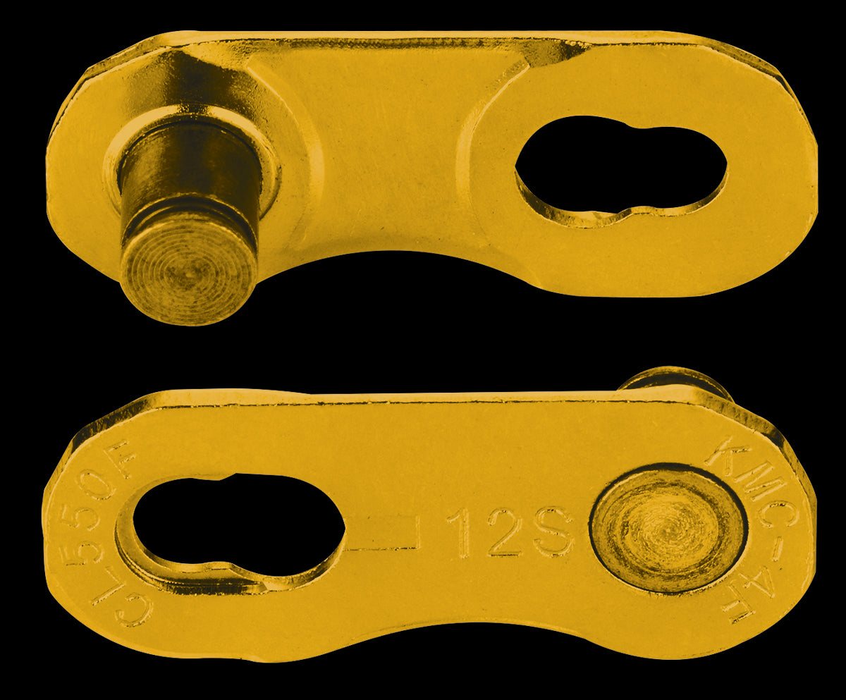 Kmc sluitschakel flatnr goud (2st)