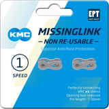 KMC MissingLink E1 E8 EPT, 3 32, 2 stykker, sølvfarvet