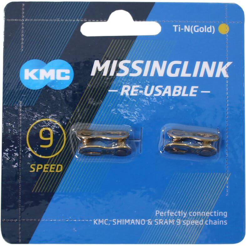 Cadena de bicicletas KMC 9R Ti-N Gold 6.6 mm