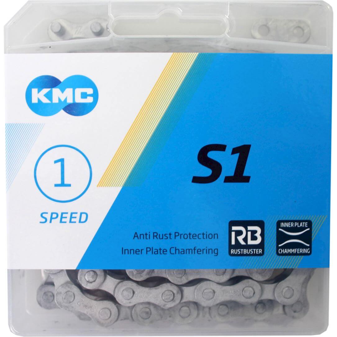 KMC Stadsfiets Fixed Gear Cyter Chain 112 Silver Silver