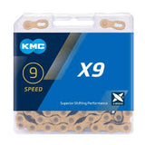 KMC Bicycle Chain X9 Ti-N Gold 114 links