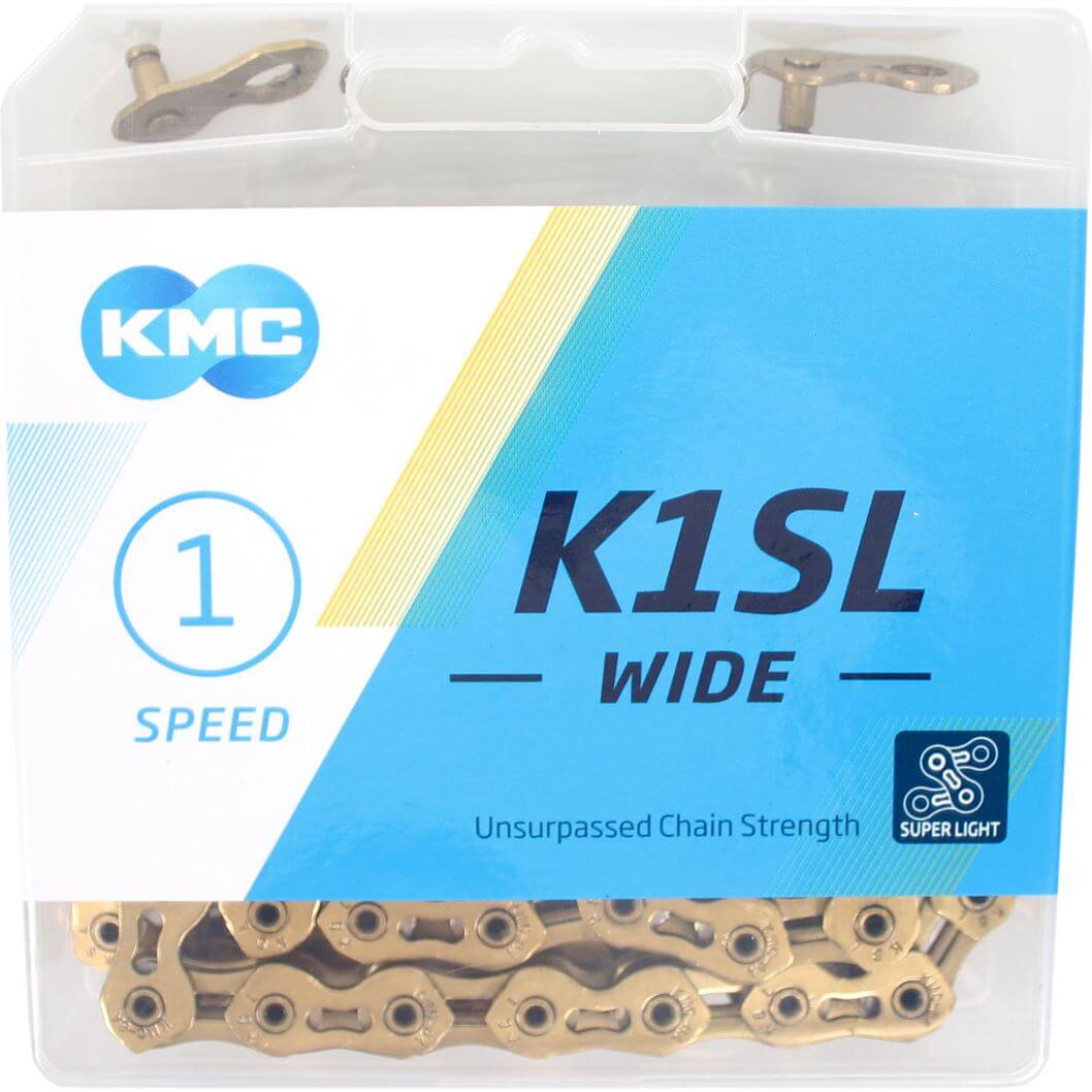 KMC Ketting 1 2-1 8 100 K1SL široký ti-n zlato