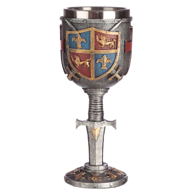 Medieval coat of arms sword decorative chalice