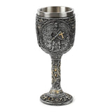Decorative medieval knight castle chalice