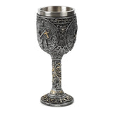Decorative medieval knight castle chalice