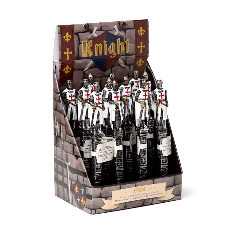 Medieval Knight Kunsthars Pen - Black