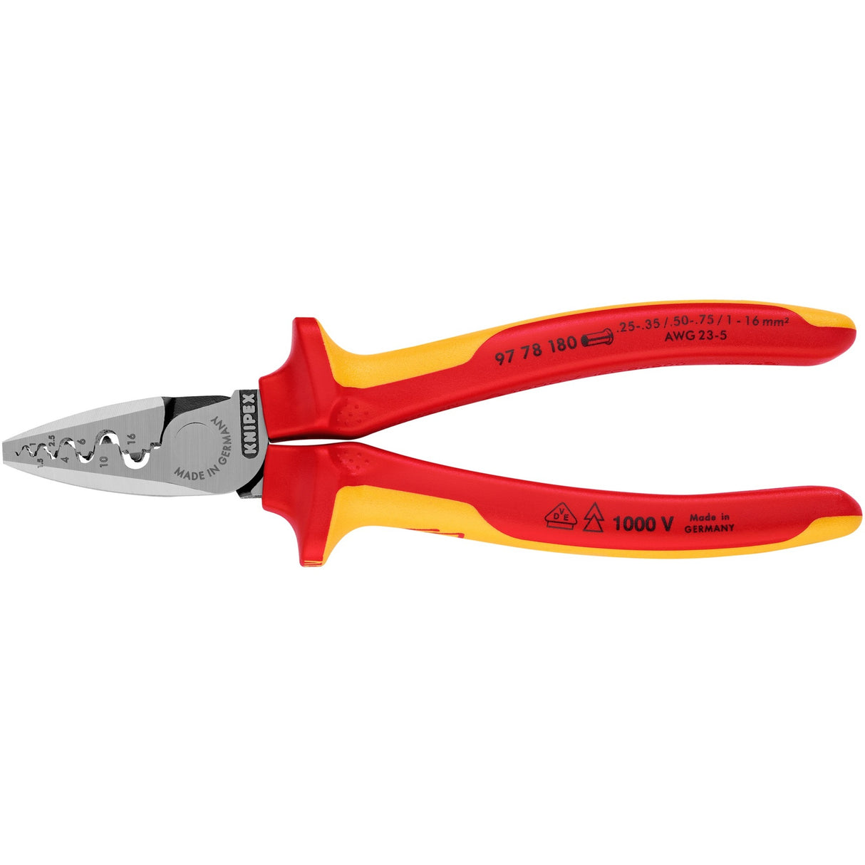 Knipex Krimptang for veerindhulzen vde 9778180