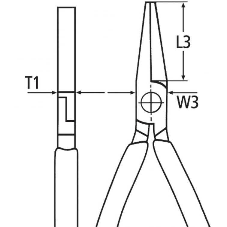 Knipex Flat Panging Pang 20 01 160