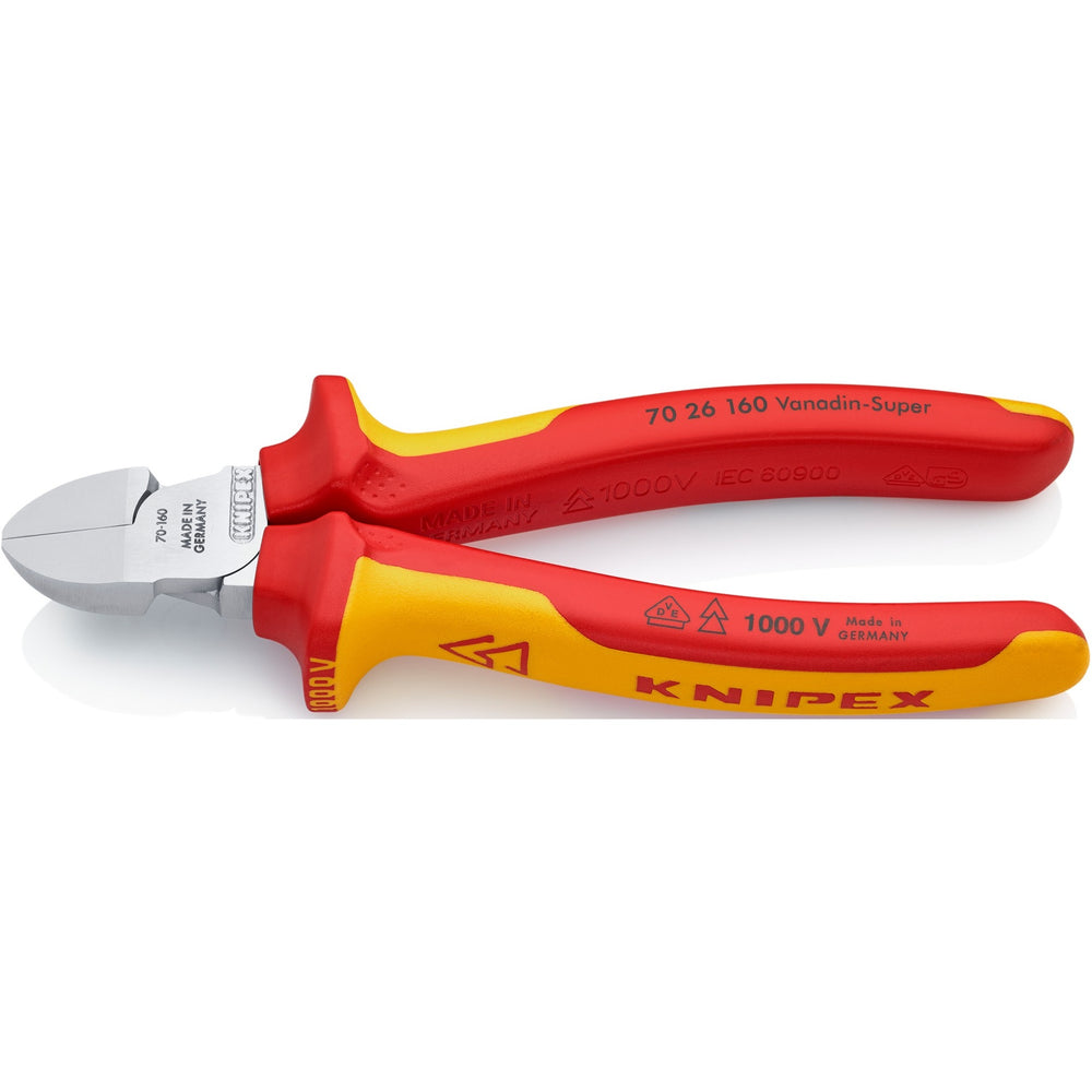 KNIPEX Greamairí taobh-ghearrtha 70 26 160
