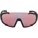 Olympiska sportkläder Alpina Sports Sports Glasses Hawkeye QV Mat Black