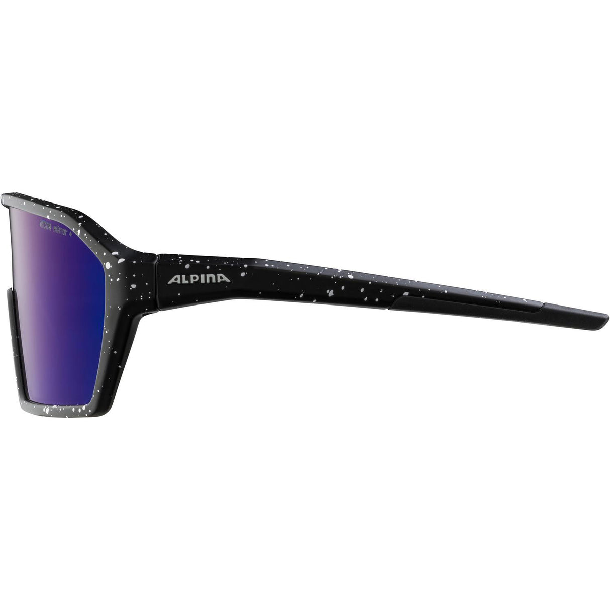 Olympic sportswear alpina sports glasses ram q-lite blue mirror lens black