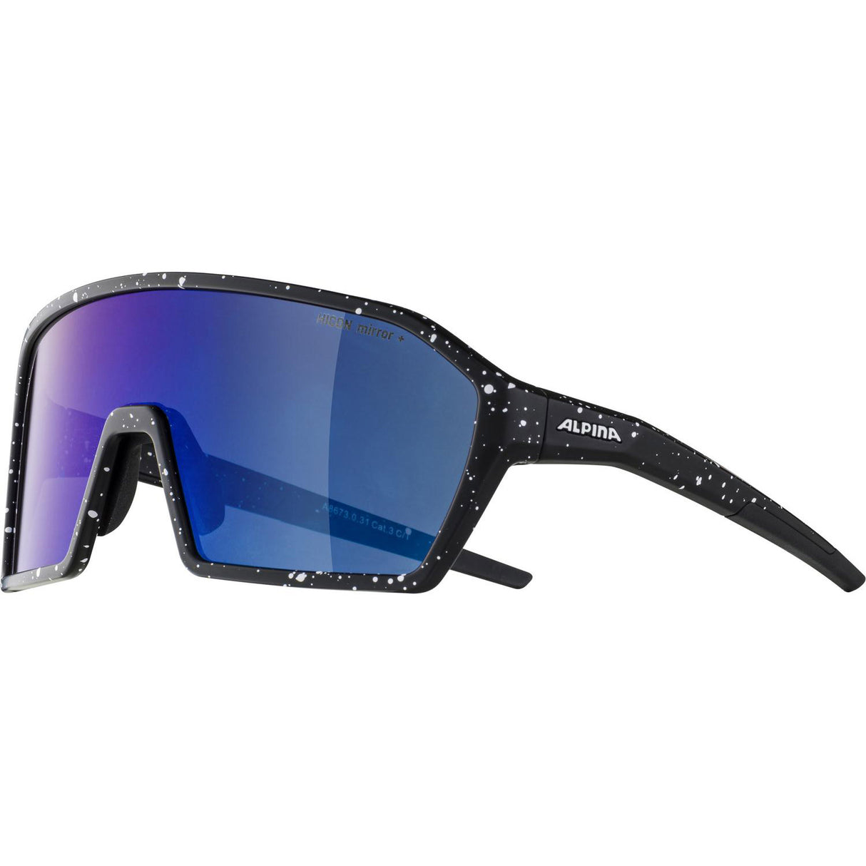 Olympic sportswear alpina sports glasses ram q-lite blue mirror lens black