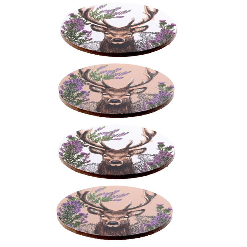 Wild hert set 4 onderzetters