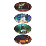 Lisa Parker chat magique ensemble de 4 sous-verres