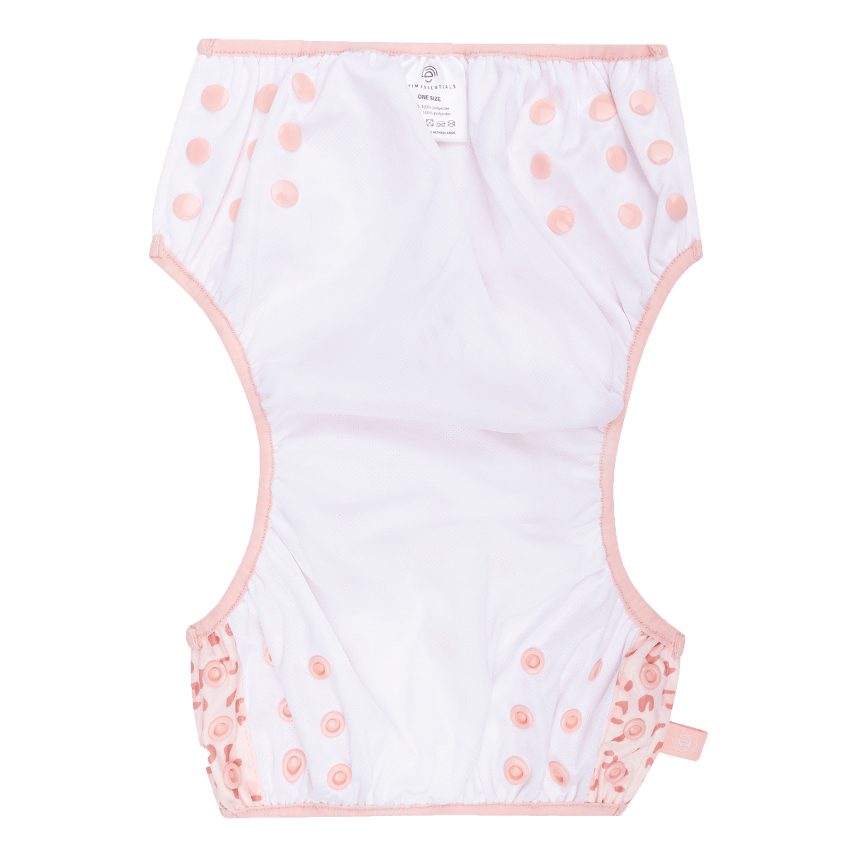 Leopard | old pink washable swim diaper